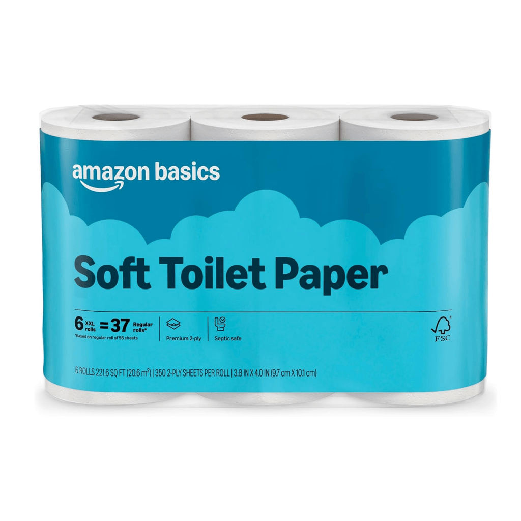 Amazon Basics Toilet Paper 6 Rolls