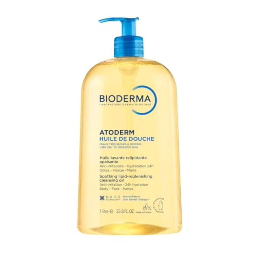 Bioderma Atoderm Shower Oil, Cleansing Oil For Face & Body