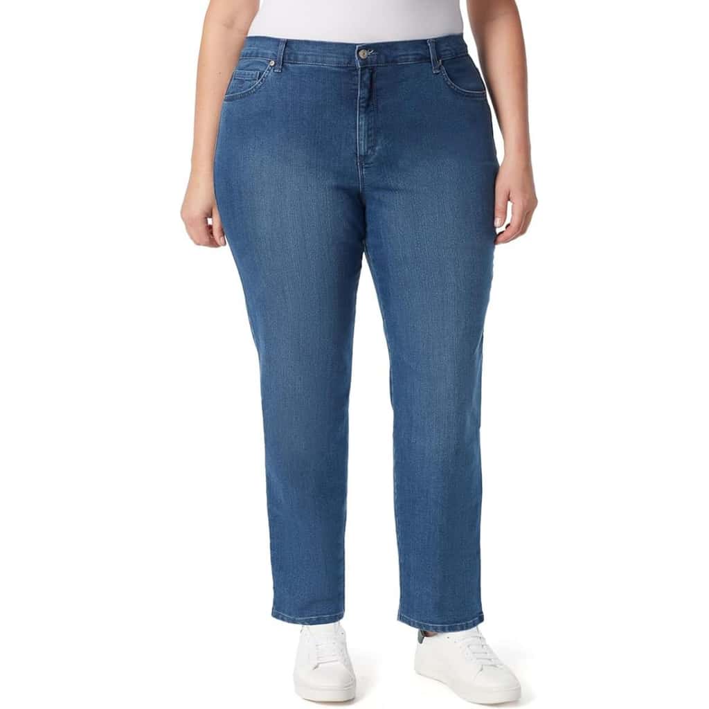 Gloria Vanderbilt Womens Amanda Classic High Rise Tapered Jean Plus Size