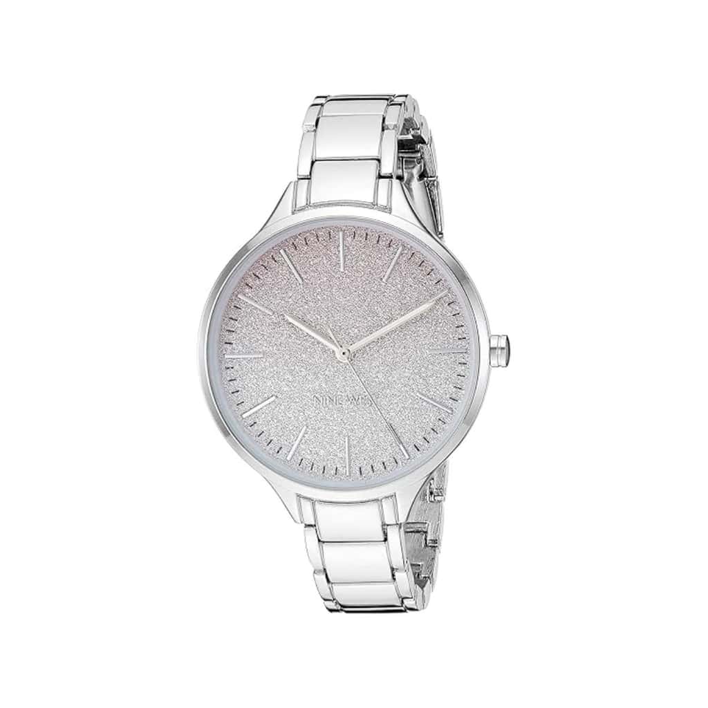 Nine West Women's Silver-Tone Bracelet Watch