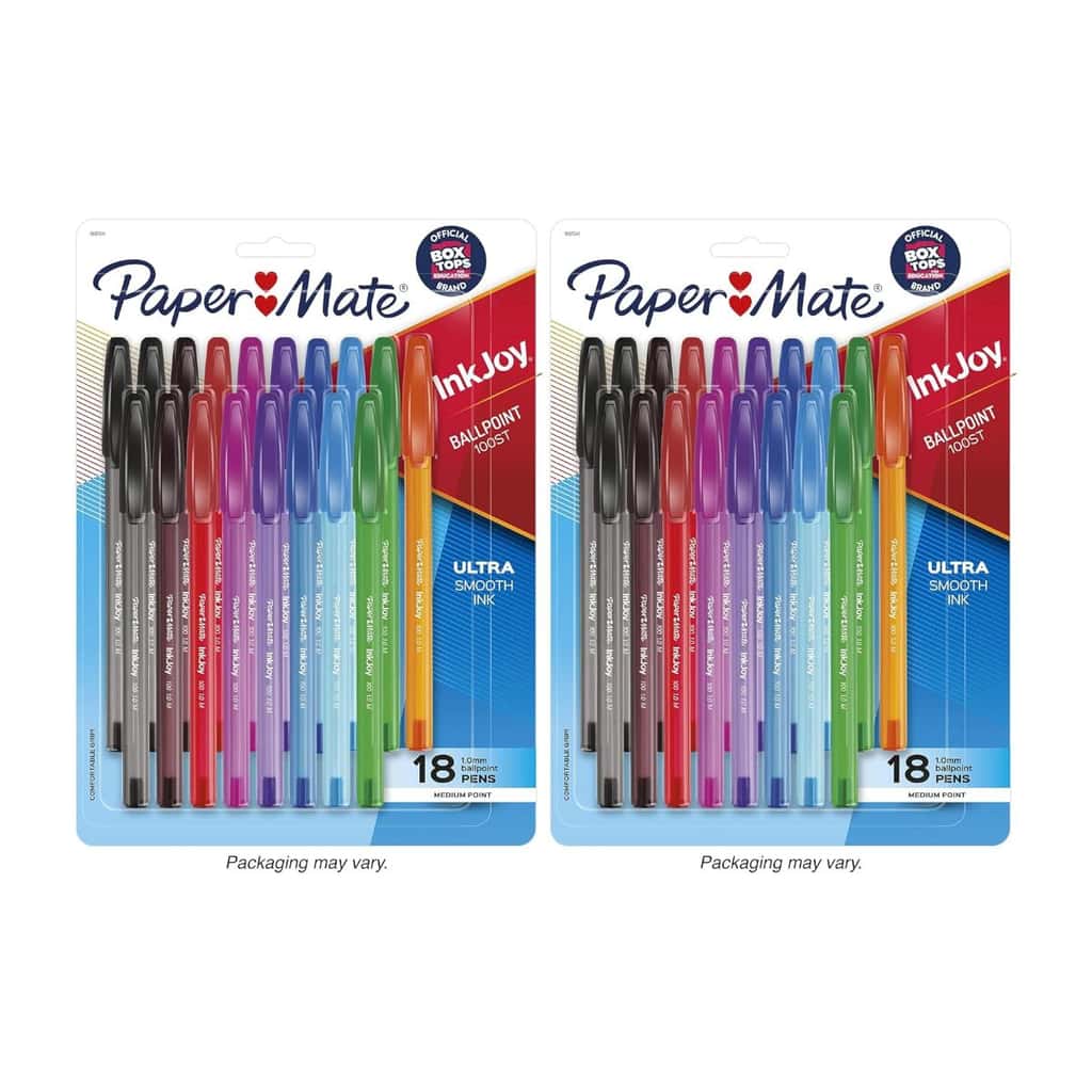 Paper Mate InkJoy 100ST Ballpoint Pens 18 count (2 Pack)