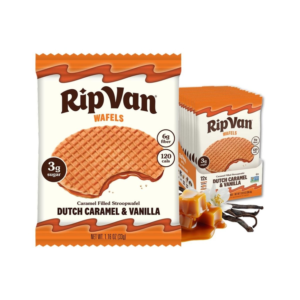Rip Van Wafels Dutch Caramel & Vanilla Stroopwafels