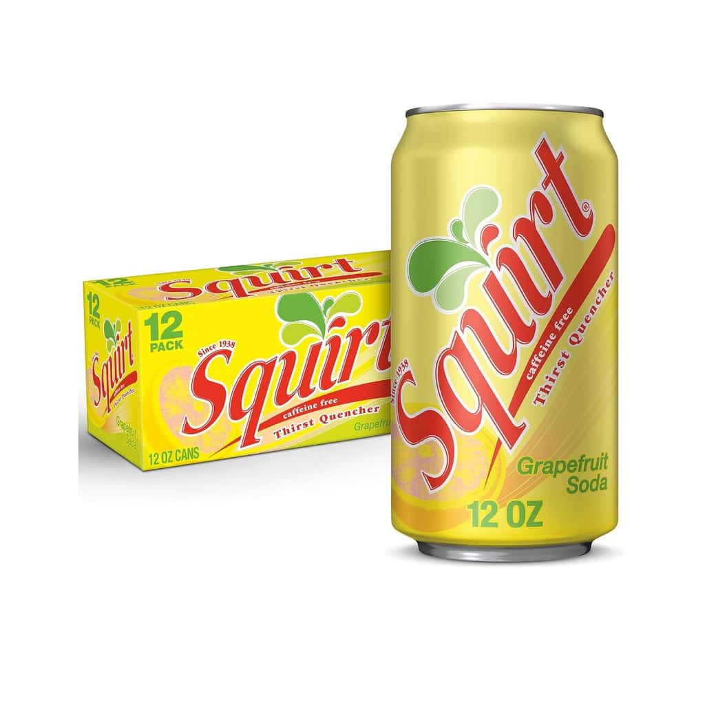 Squirt Soda, Grapefruit, 12 Fl Oz Cans, 12 Pack